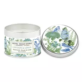 5.5 Ounce Cotton & Linen Travel Candle