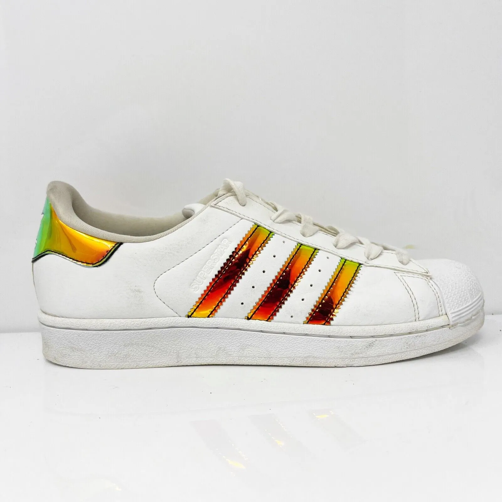 Adidas Boys Superstar CP9837 White Casual Shoes Sneakers Size 6