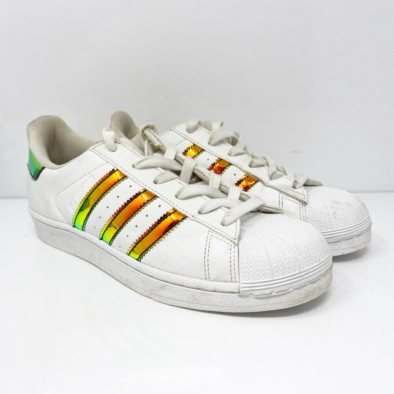 Adidas Boys Superstar CP9837 White Casual Shoes Sneakers Size 6