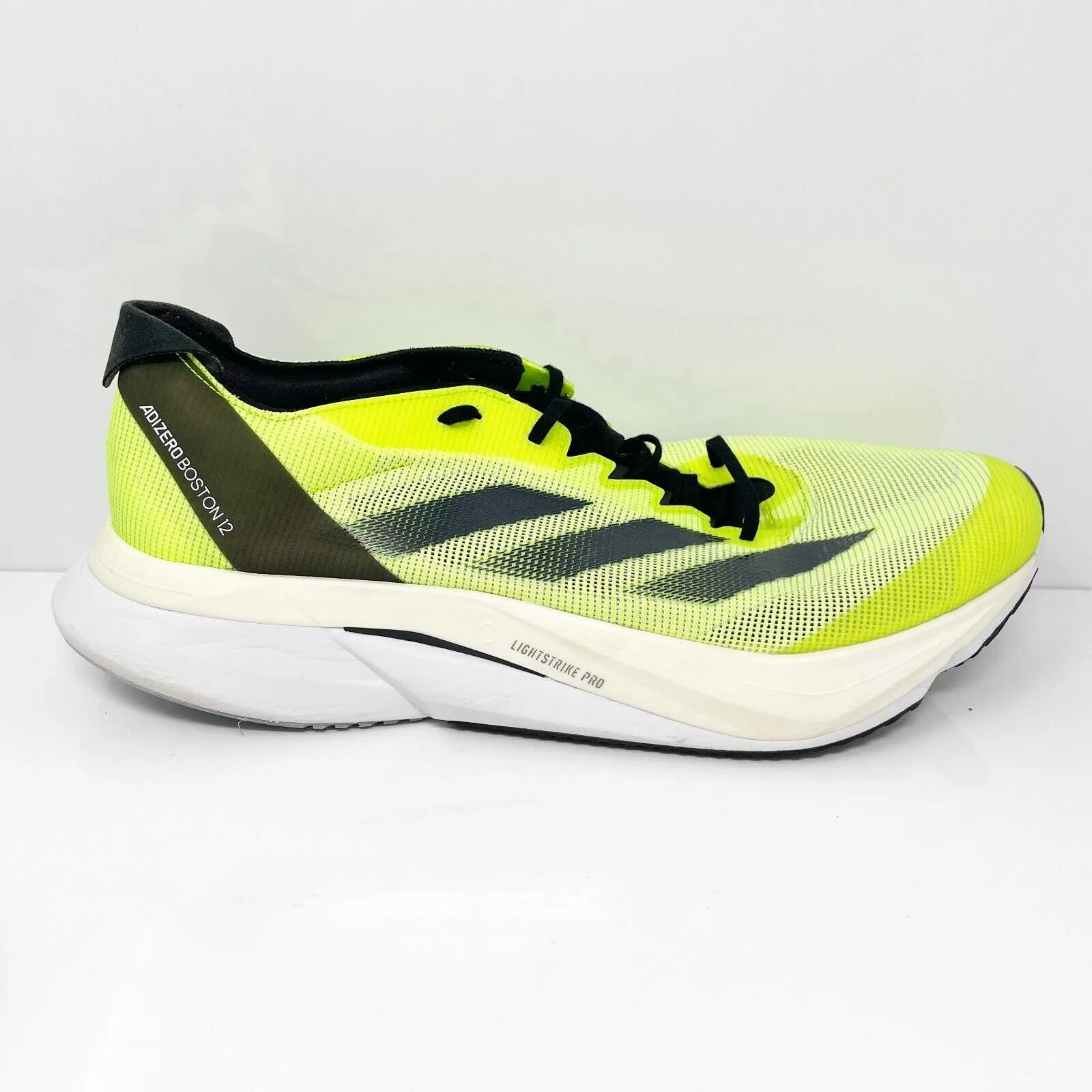 Adidas Mens Adizero Boston 12 HP9705 Green Running Shoes Sneakers Size 12.5