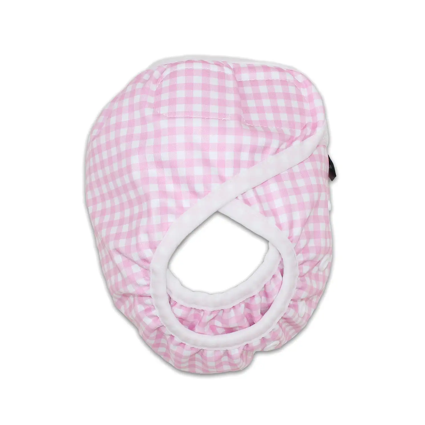 Adjustable Reusable Swim Nappy and Wet Bag - Pink Gingham Check