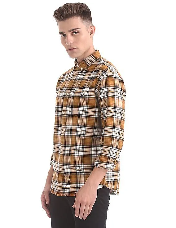 Aeropostale Button Down Collar Check Shirt