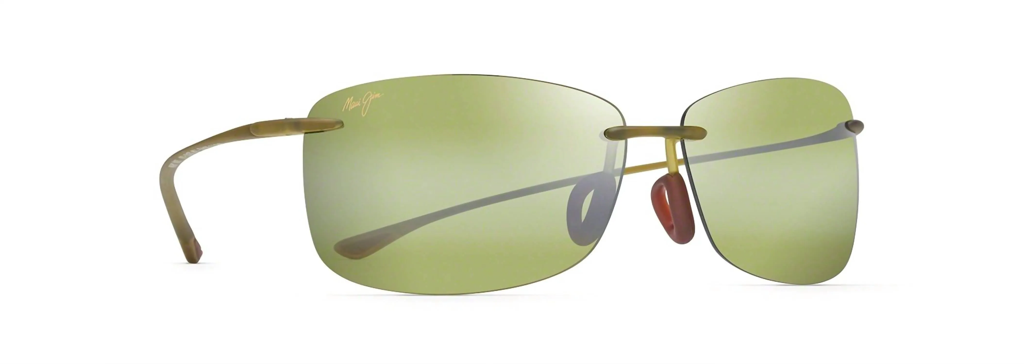 'akau Rectangular Sunglasses In Olive Matte