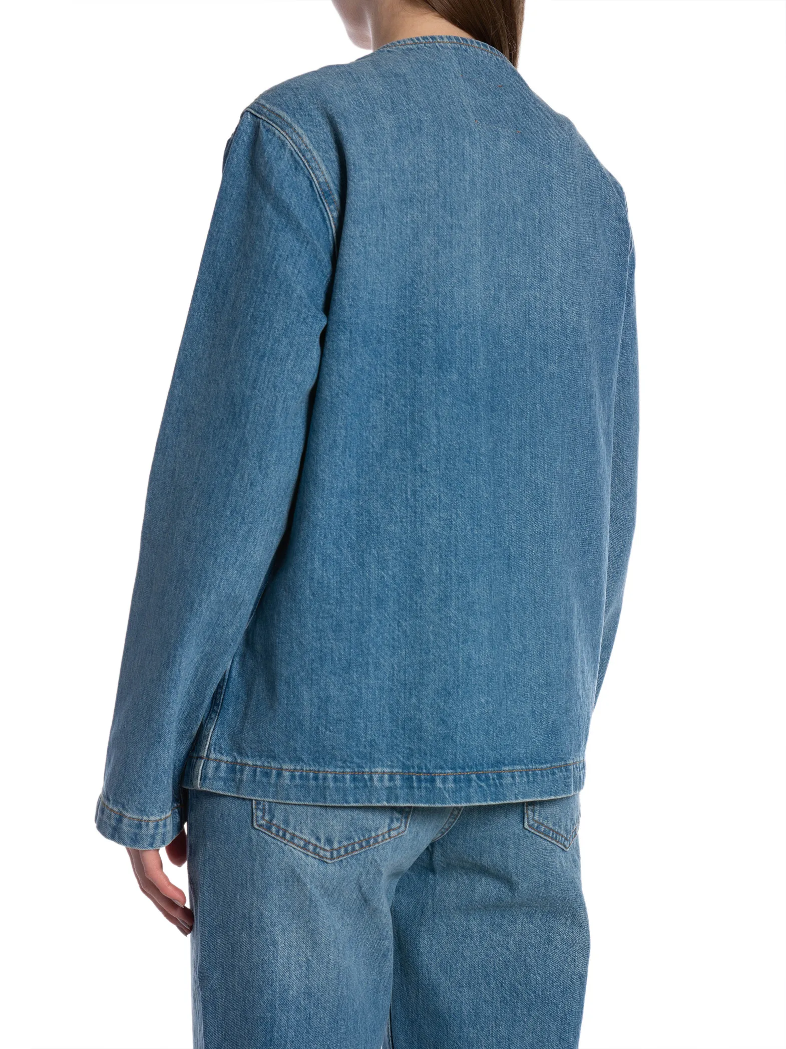 ANINE BING JACKET JANET WASHED BLUE