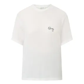 ANINE BING Louis Logo T-Shirt - Ivory