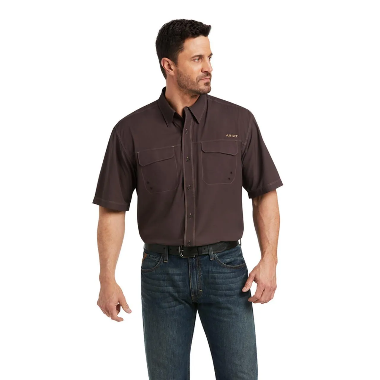 Ariat Mens Venttek Shirt Chocolate