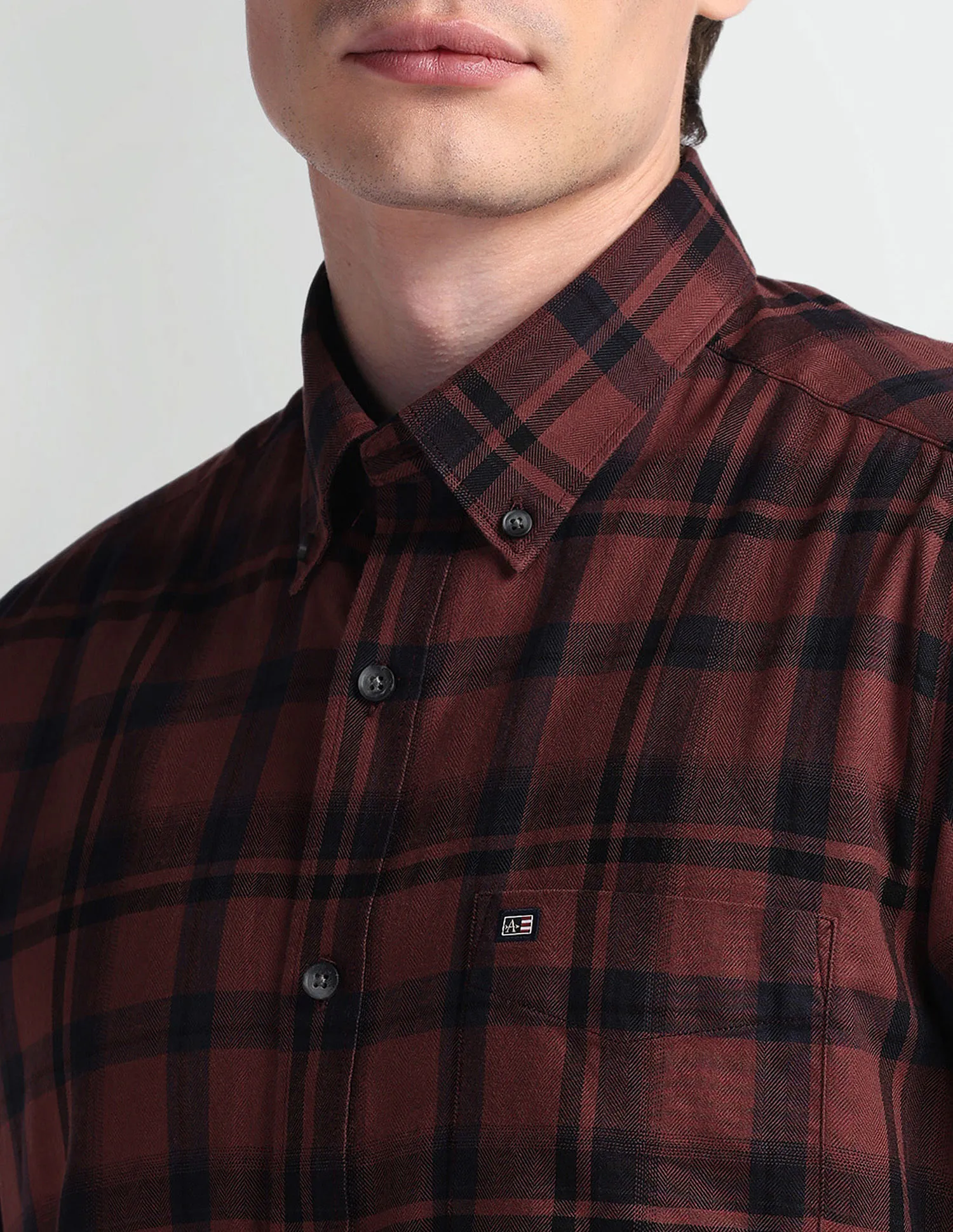 Arrow Sport Button Down Collar Slim Fit Shirt