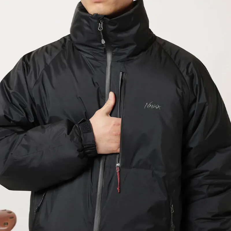 Aurora Stand Collar Down Jacket - Black