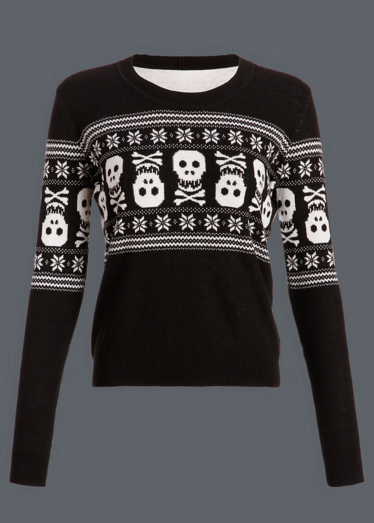 Bad To the Bone Skeleton Ugly Christmas Sweater