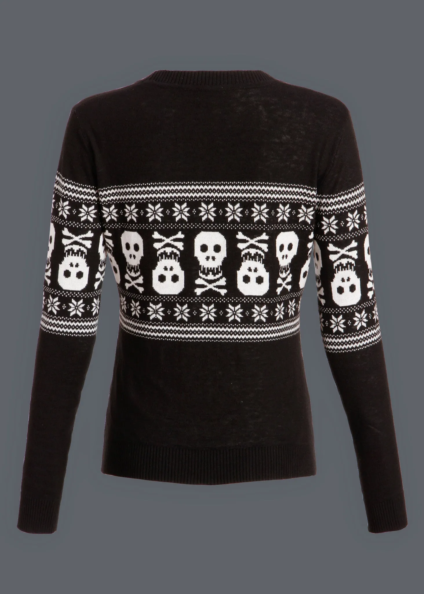 Bad To the Bone Skeleton Ugly Christmas Sweater