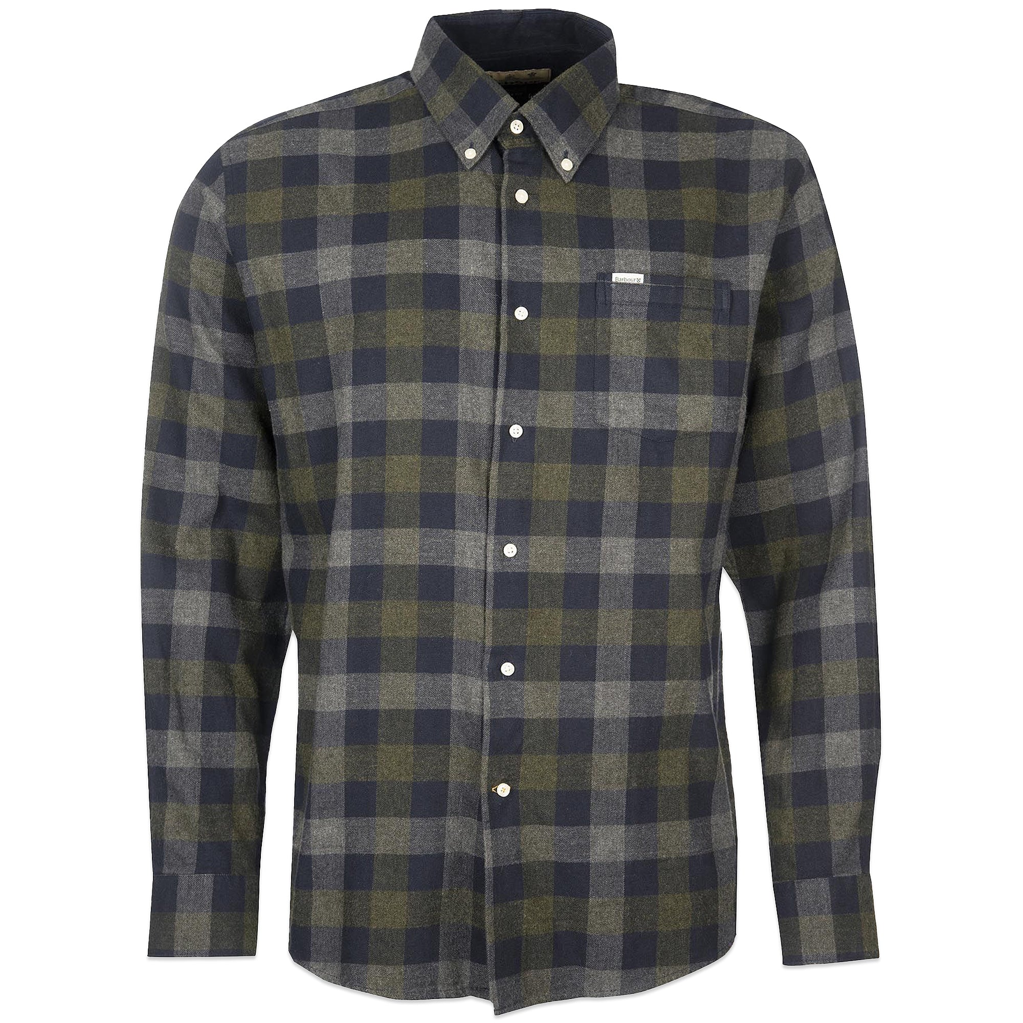 Barbour Westoe Brushed Cotton Regular Shirt - Navy