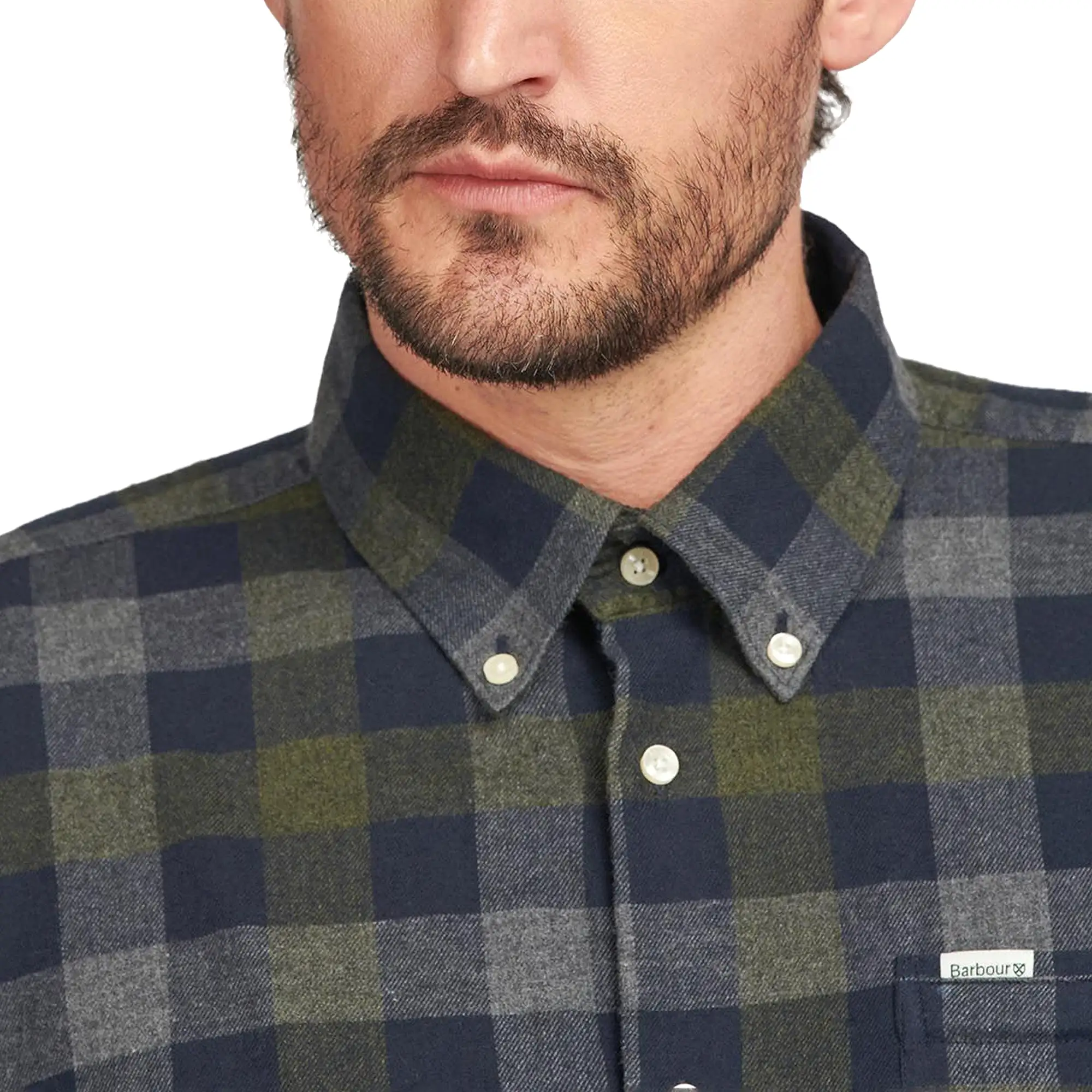 Barbour Westoe Brushed Cotton Regular Shirt - Navy