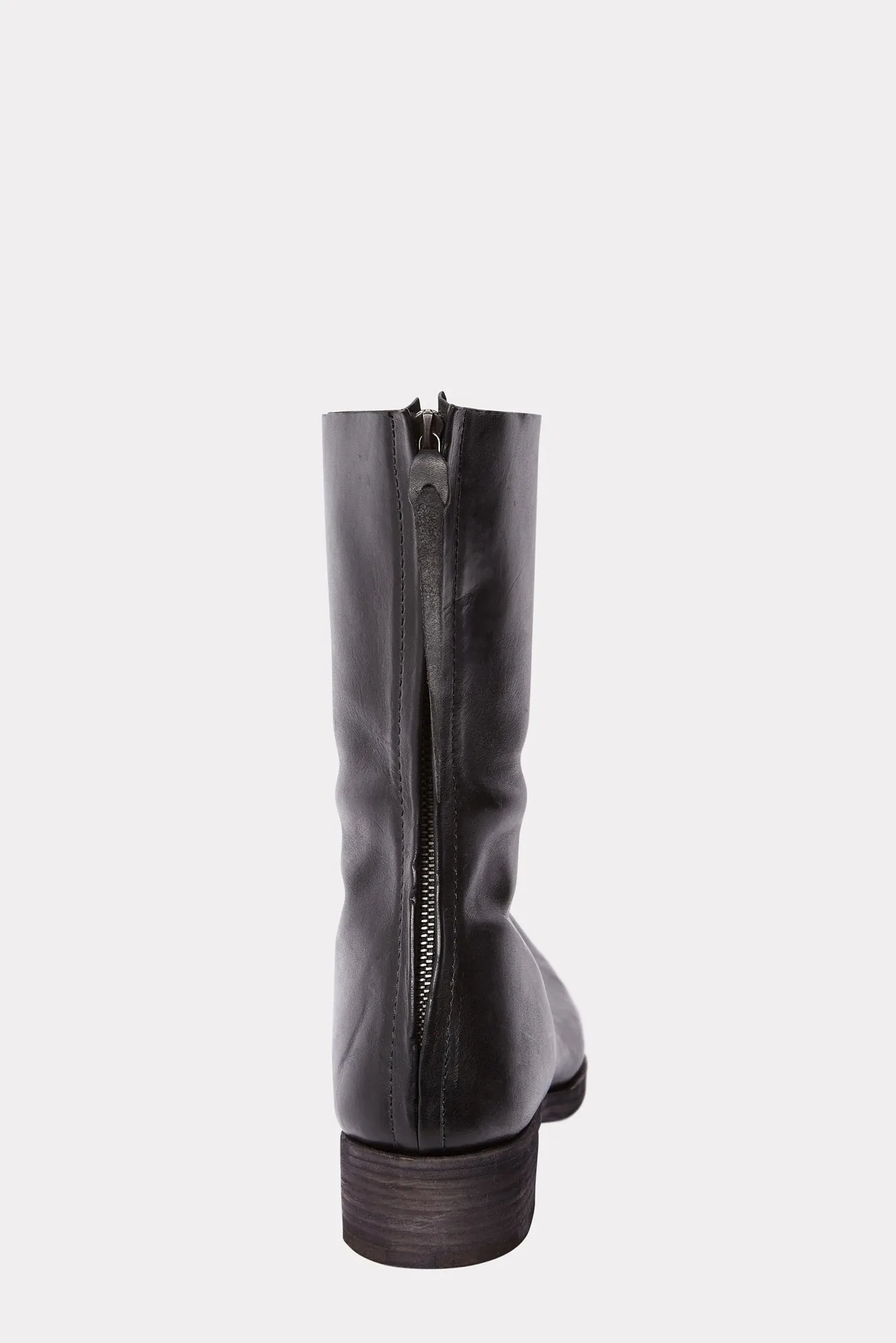 Black Back and front zipped boots