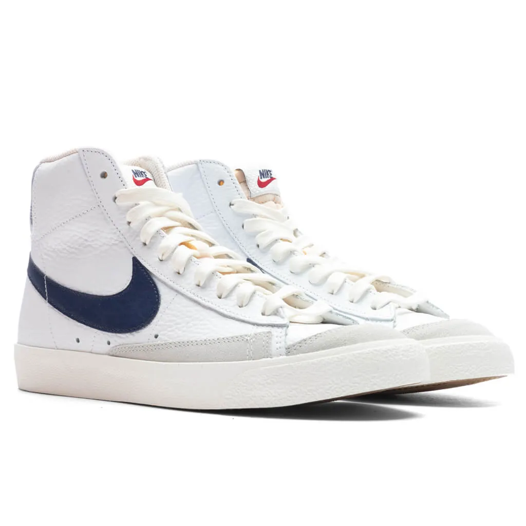 Blazer Mid '77 Washed Denim - White/Midnight Navy/Sail