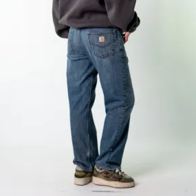 Blue Denim 90s Carhartt  Cargo Skater Trousers Pants Jeans (32x31)