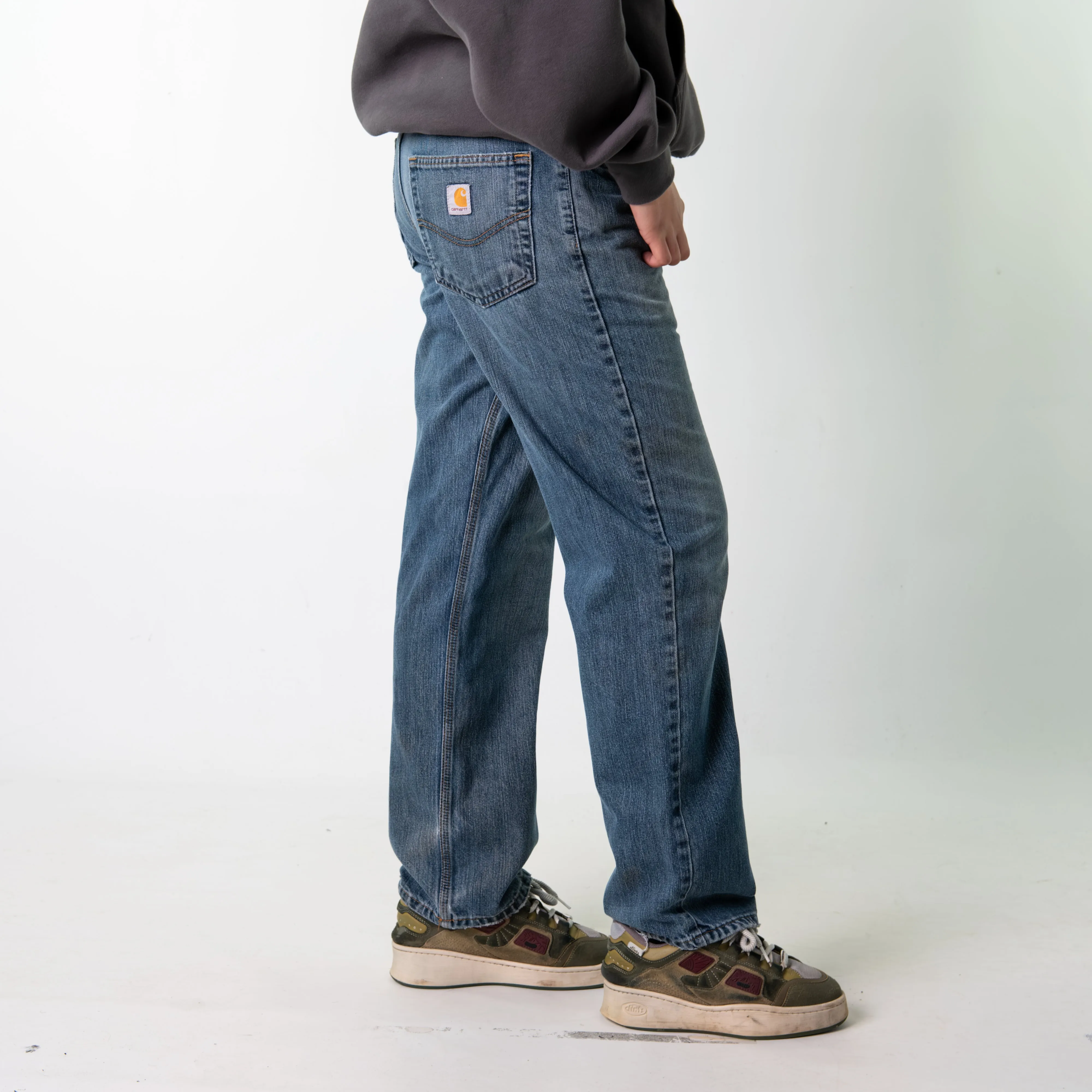 Blue Denim 90s Carhartt  Cargo Skater Trousers Pants Jeans (32x31)