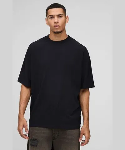 boohoo Mens Oversized Textured T-Shirt