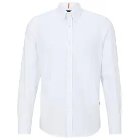 Boss Rickert Oxford Regular Fit Shirt - White