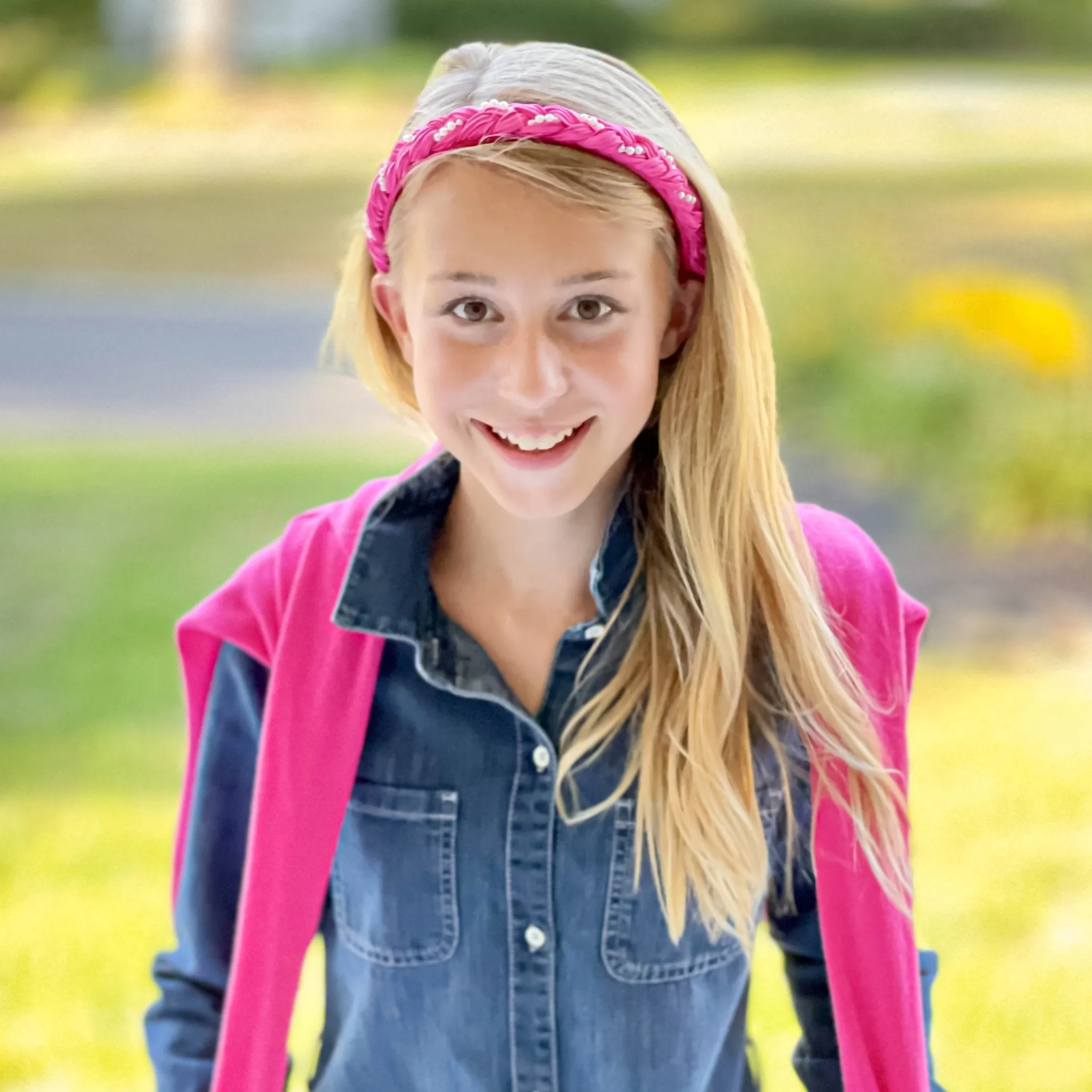 Braided Pearl Headband