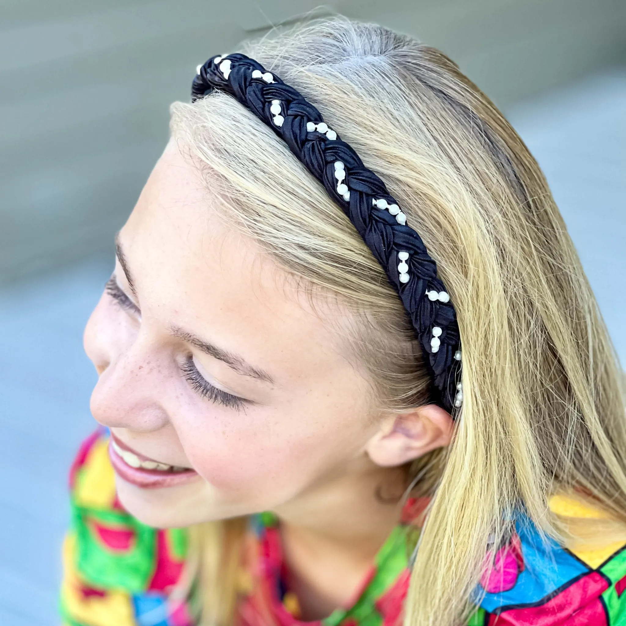 Braided Pearl Headband