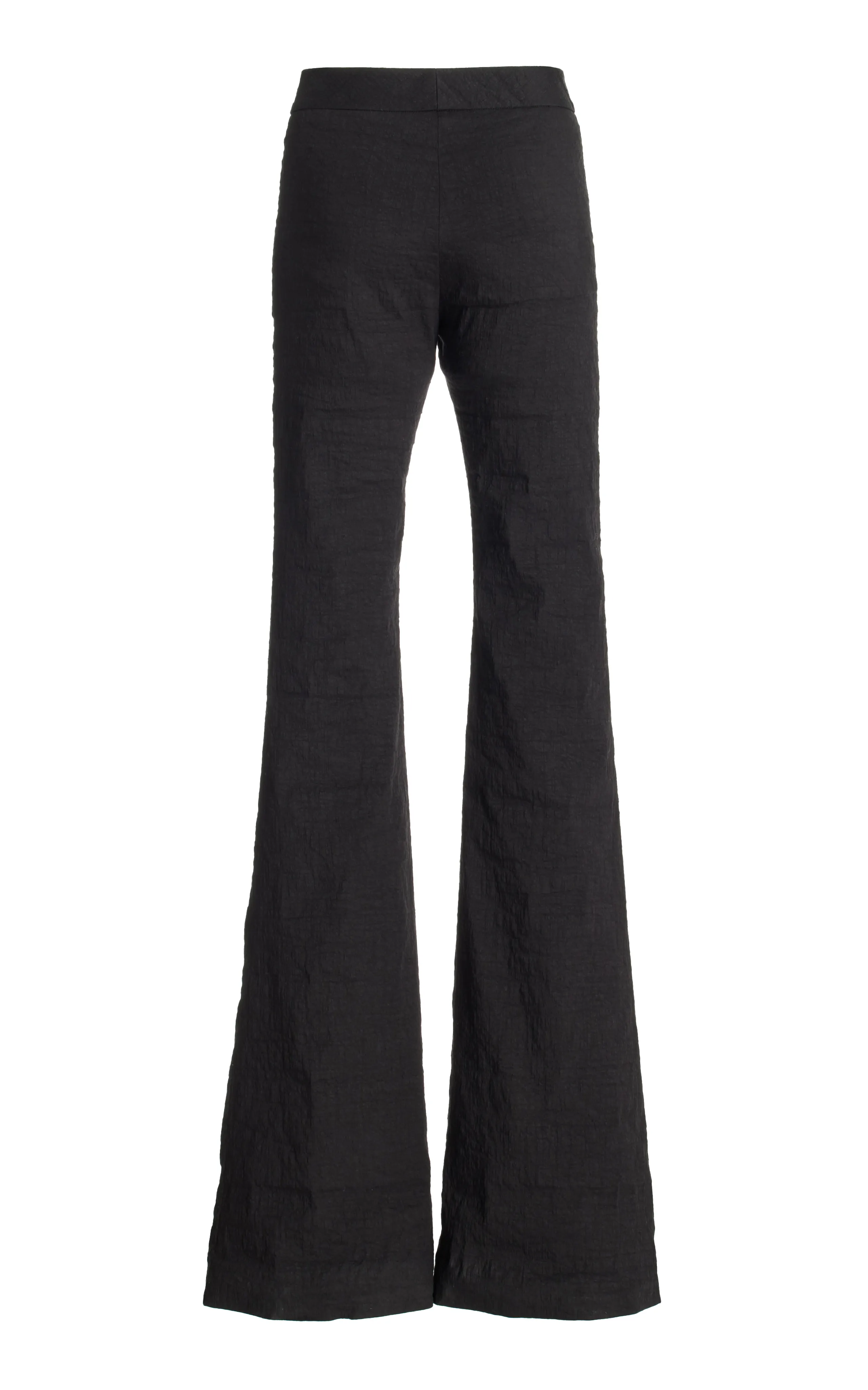 Brandon Maxwell The Fae Flared Stretch Linen-Blend Pants