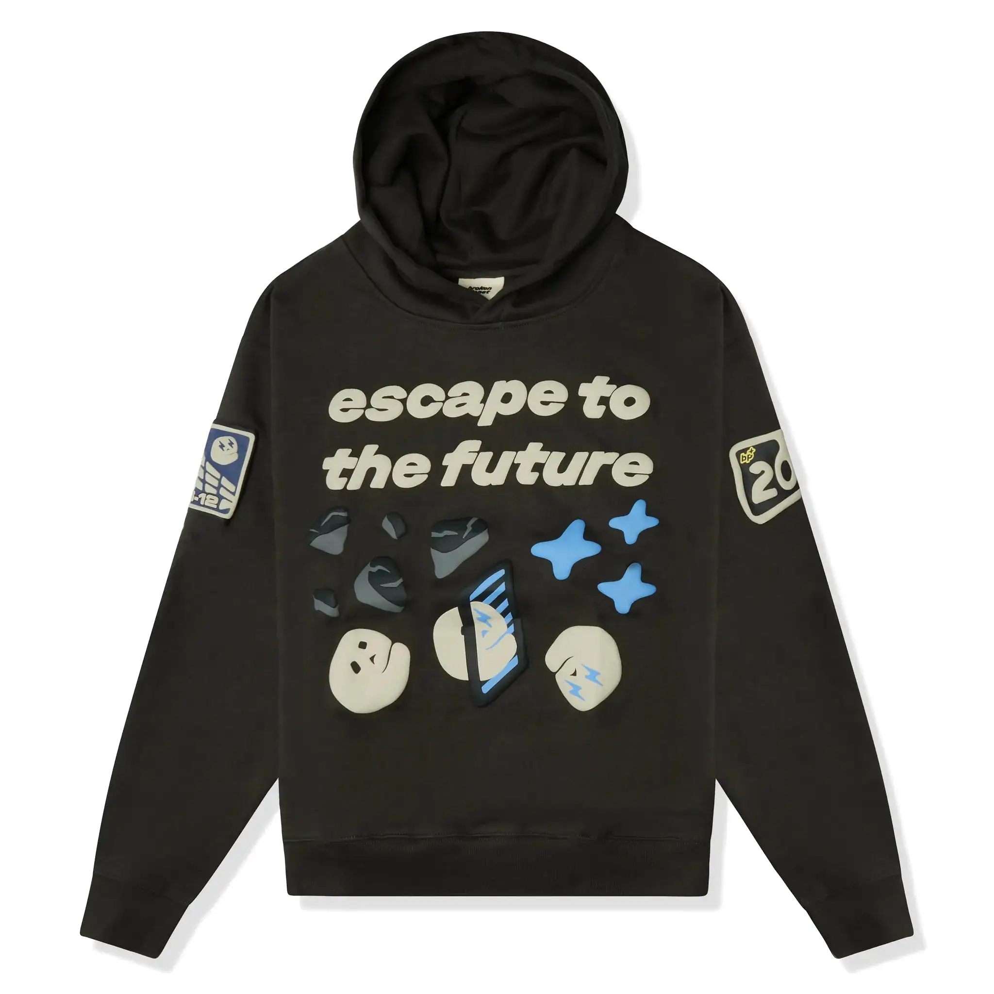 Broken Planet Escape To The Future Soot Black Hoodie