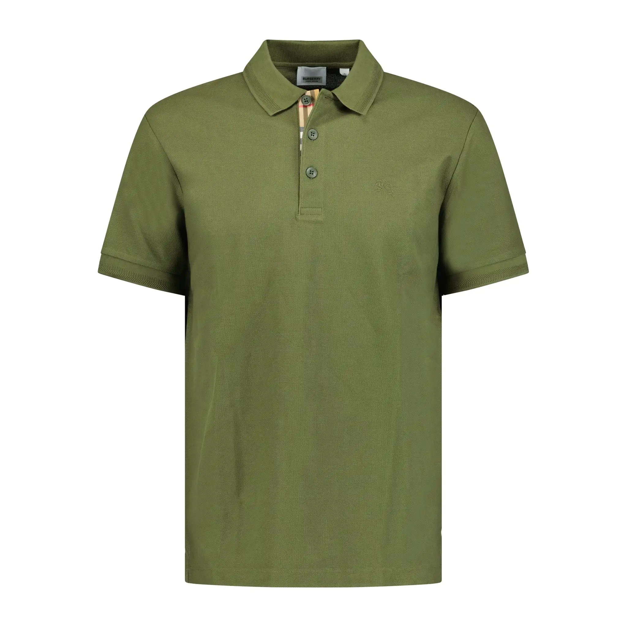 BURBERRY 'EDDIE' POLO-SHIRT OLIVE