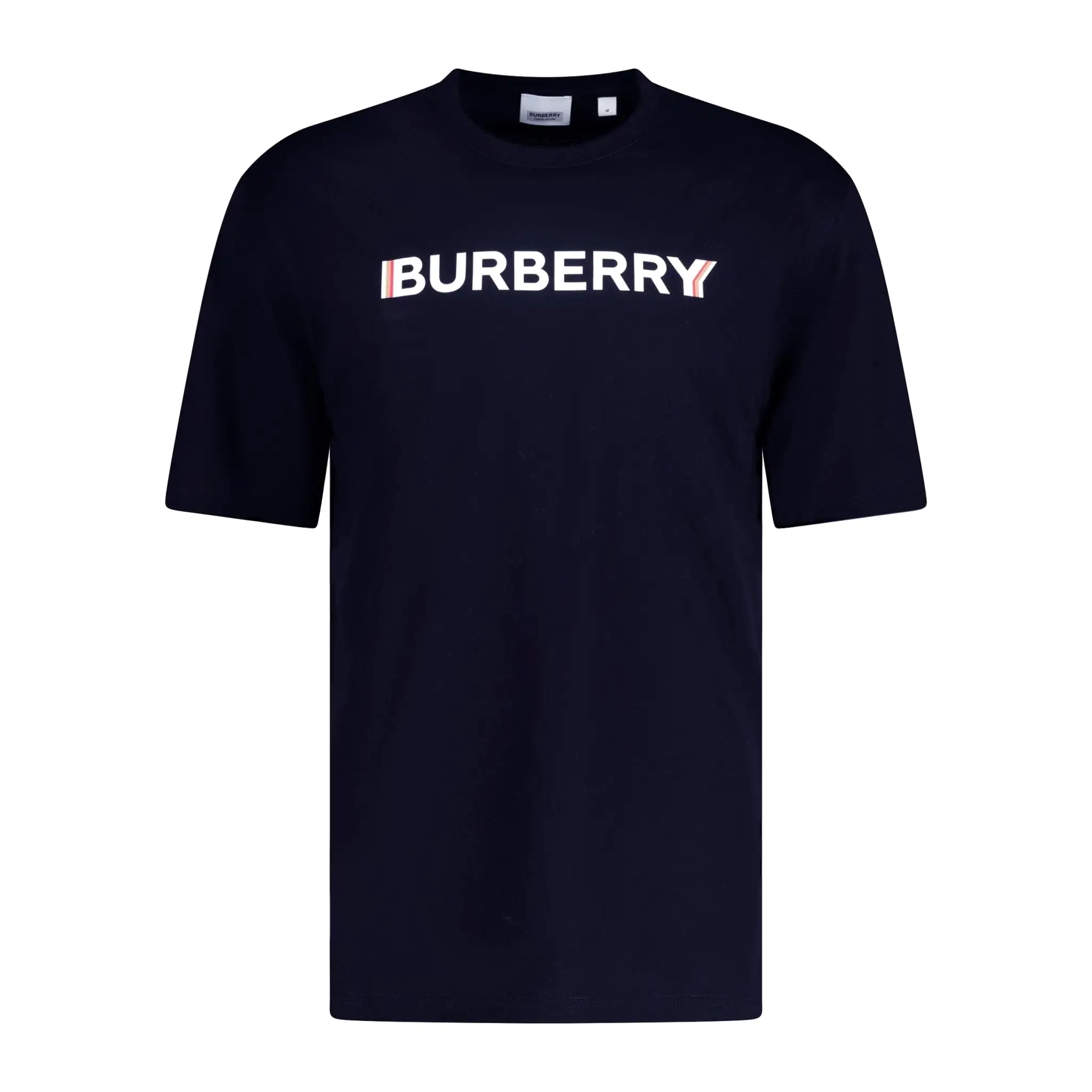 BURBERRY LOGO PRINT T-SHIRT NAVY