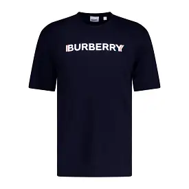 BURBERRY LOGO PRINT T-SHIRT NAVY