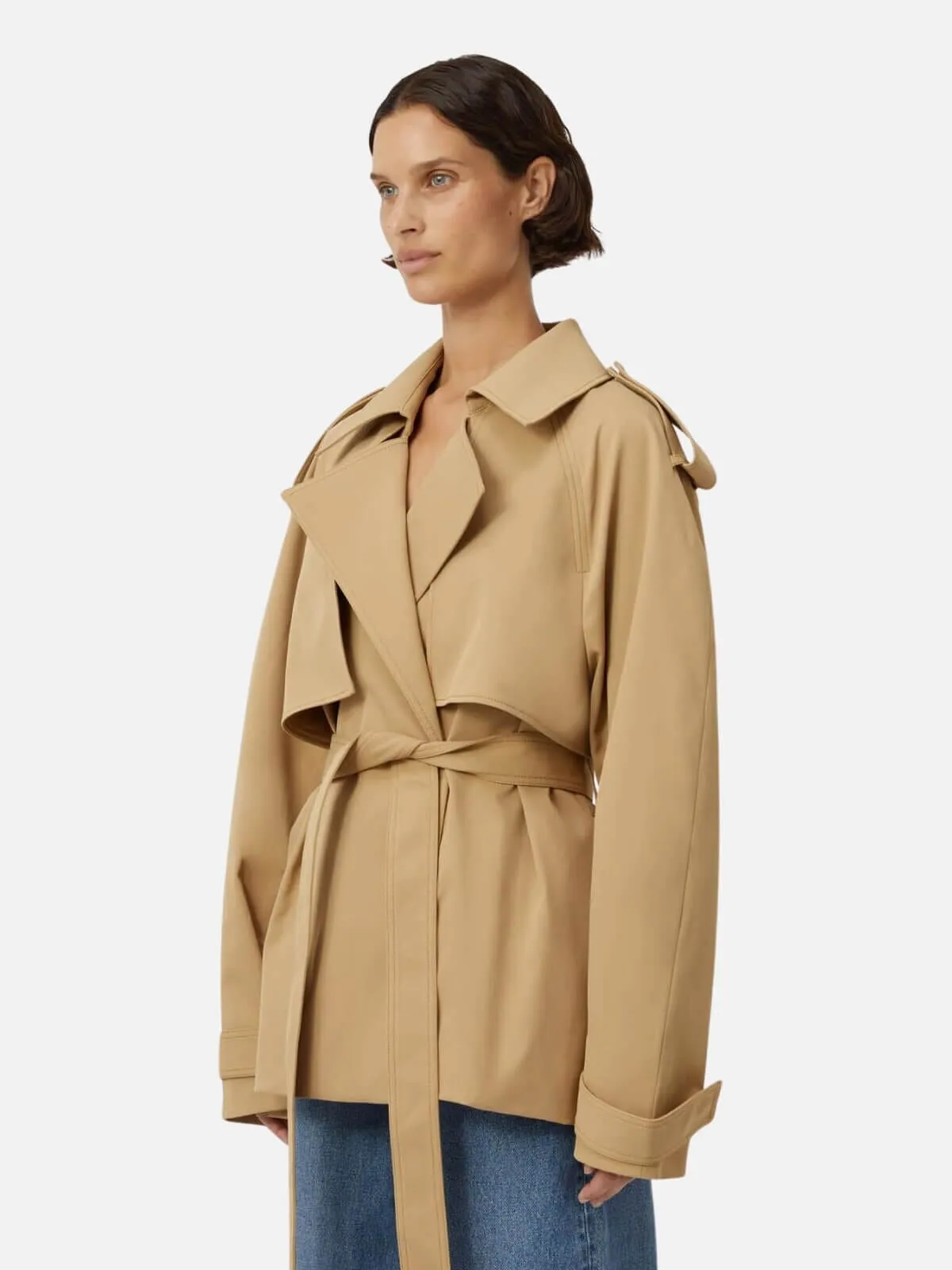 Burdock Trench Jacket - Latte