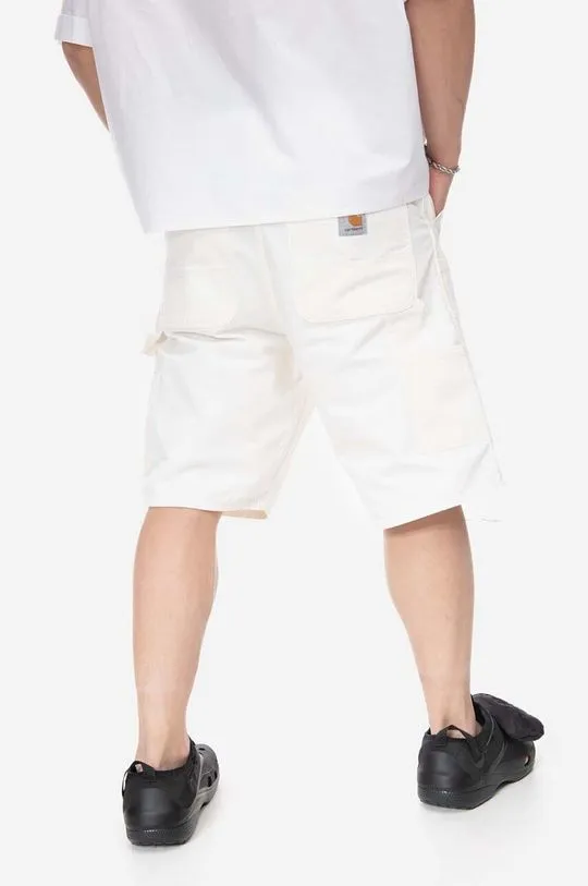 Carhartt WIP cotton shorts beige color