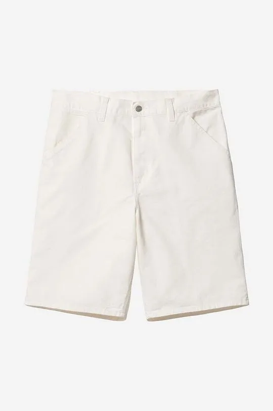 Carhartt WIP cotton shorts beige color