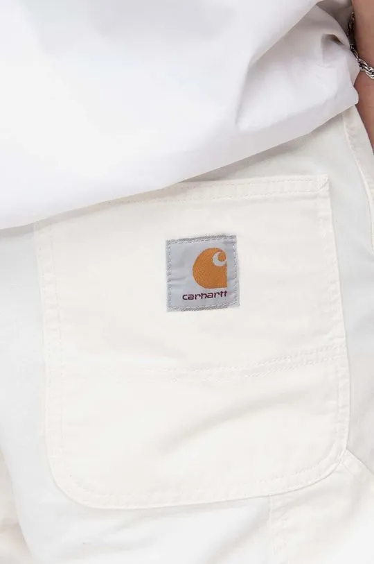 Carhartt WIP cotton shorts beige color