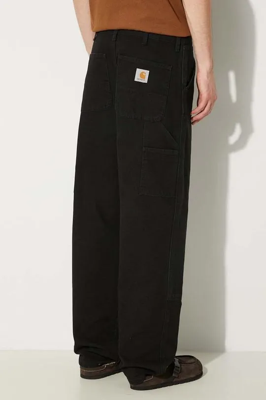 Carhartt WIP cotton trousers Double Knee Pant black color I031501.893K