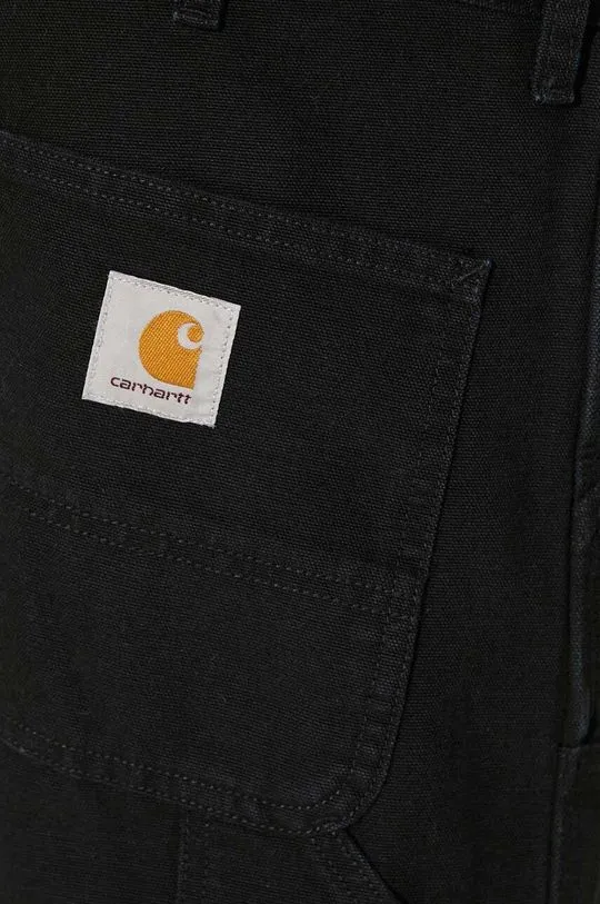 Carhartt WIP cotton trousers Double Knee Pant black color I031501.893K