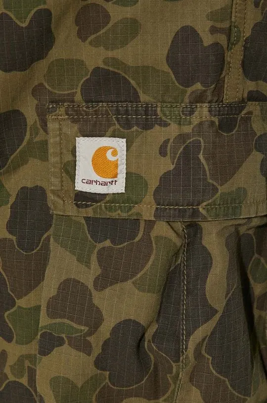 Carhartt WIP cotton trousers Duck Cargo Pant green color I034249.2MQGD