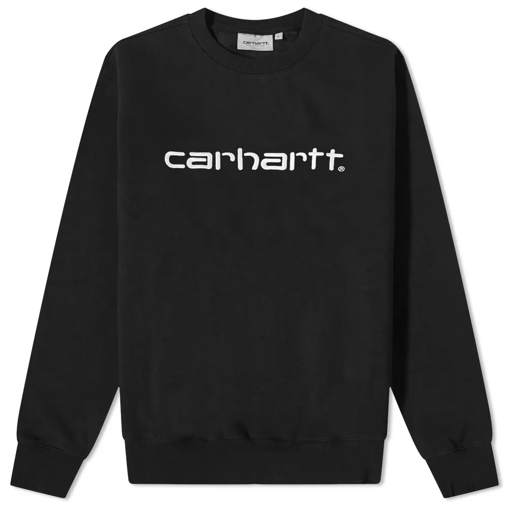 Carhartt WIP Logo SweatBlack & White