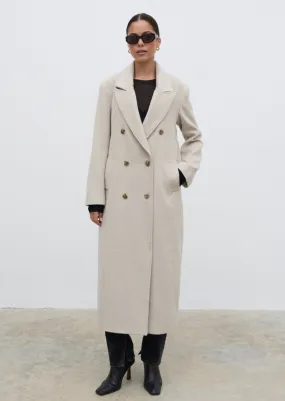 Carissa Oversized Tailored Coat - Chalk