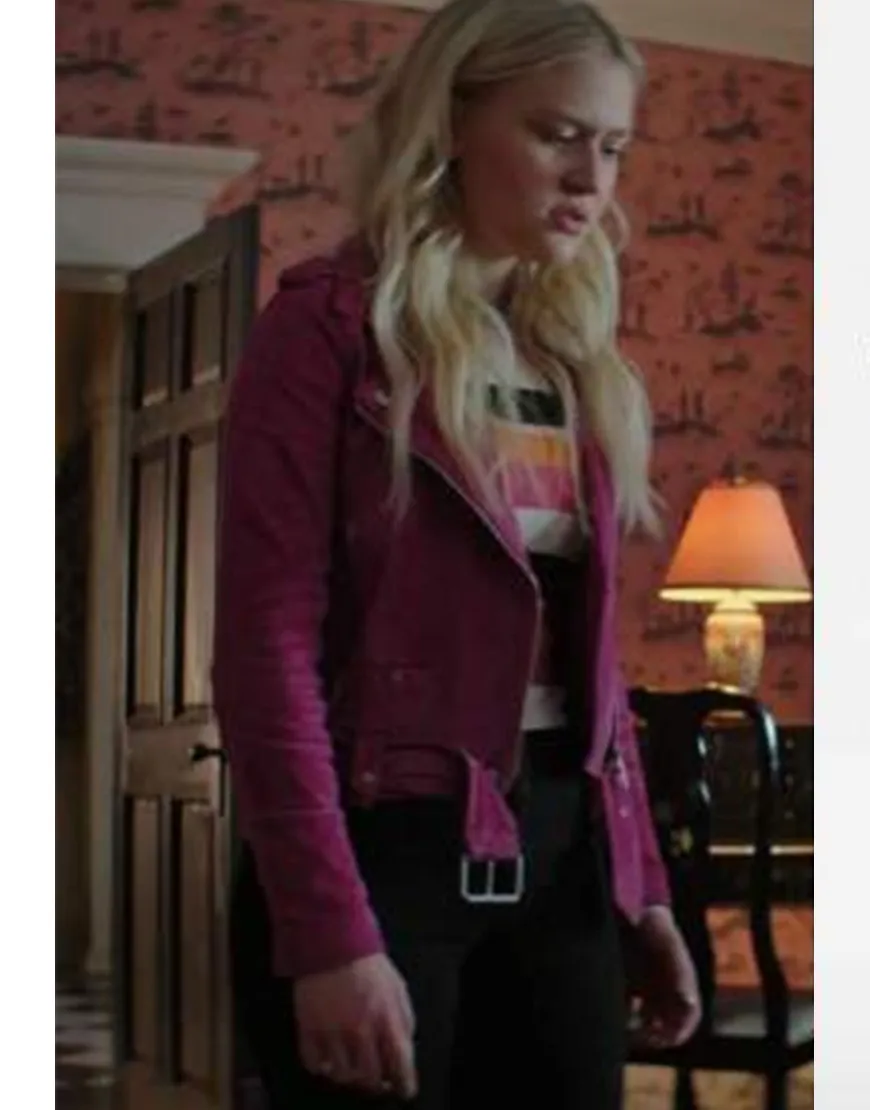 Chucky 2021 Alyvia Alyn Lind Pink Jacket | Lexy Taylor Pink Jacket