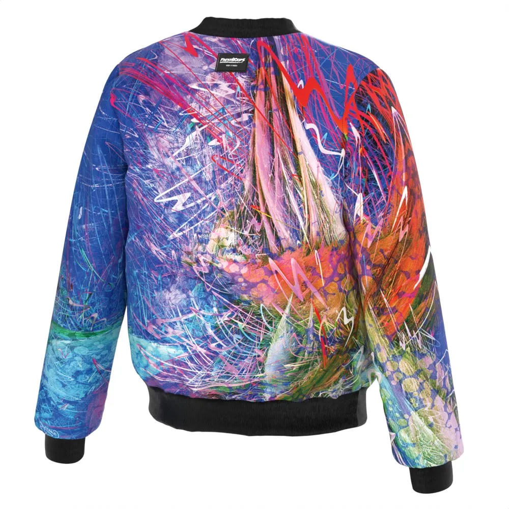 Color Collisions Bomber Jacket