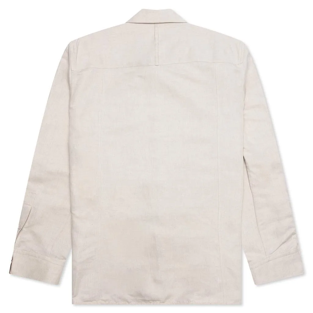 Cotton-Linen Cargo Shirt - Twill/Natural