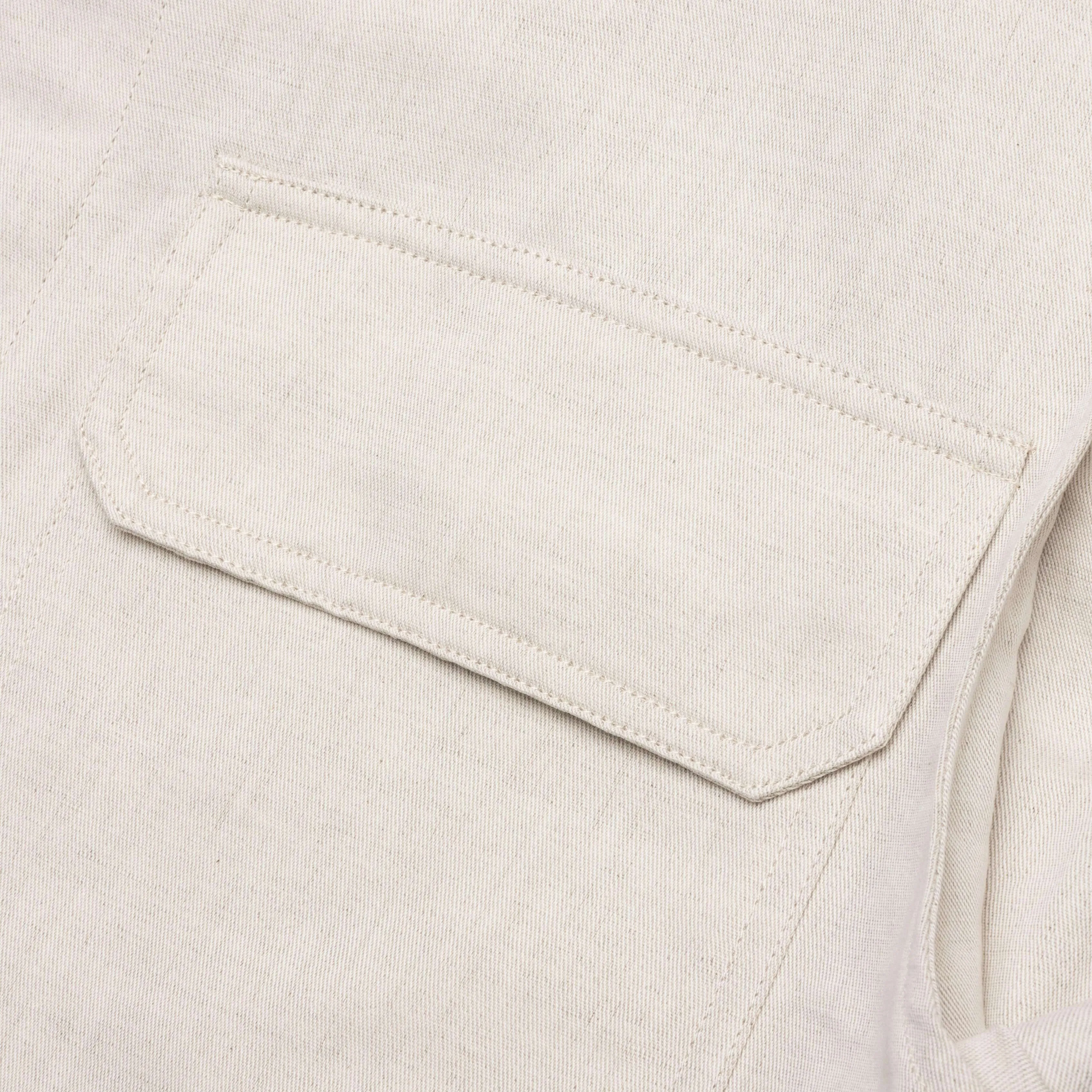 Cotton-Linen Cargo Shirt - Twill/Natural