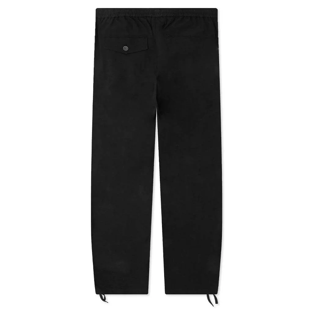 Cotton-Linen Core Pant - Black