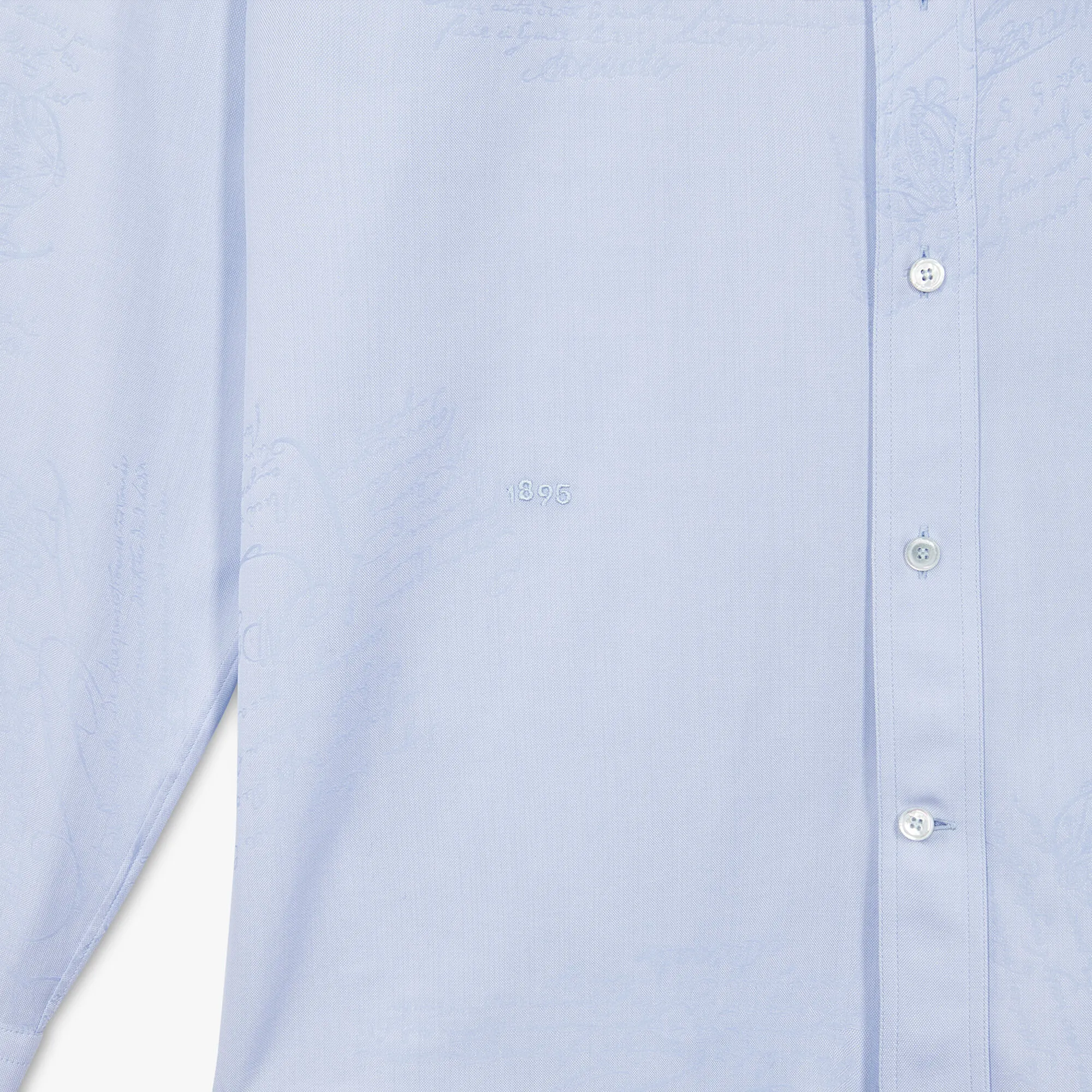 Cotton Scritto Button-Down Collar Shirt