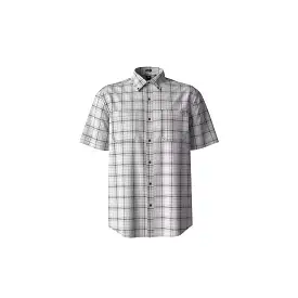 Dickies Short Sleeve Flex Plaid Shirt Smoke Backland Prairie Plaid