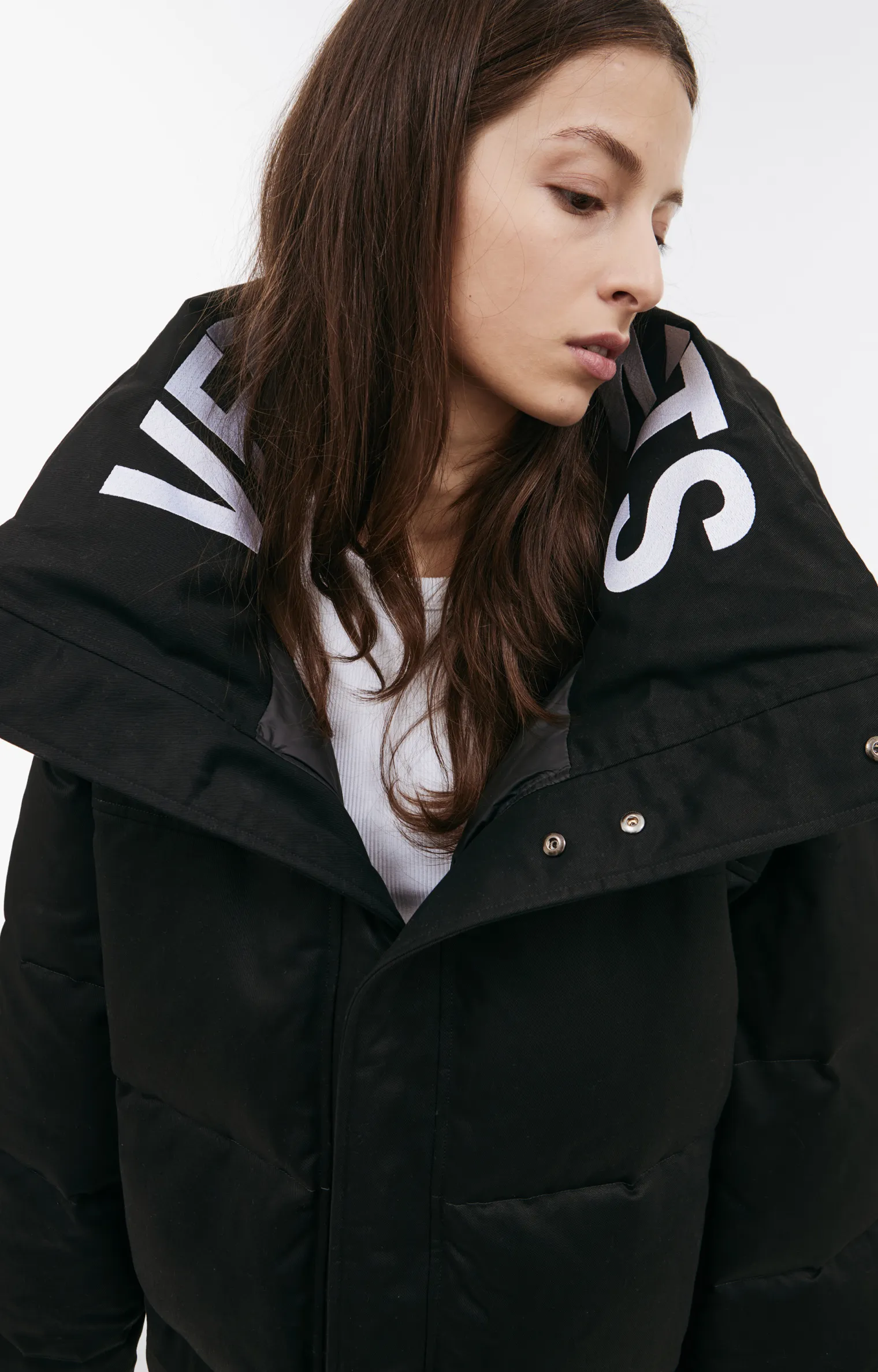 Down jacket with high collar VETEMENTS