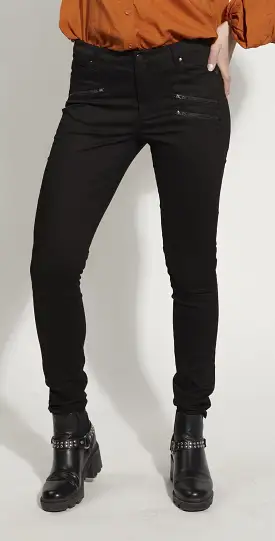 Drama The Label Roxette Pant - Black Gunmetal