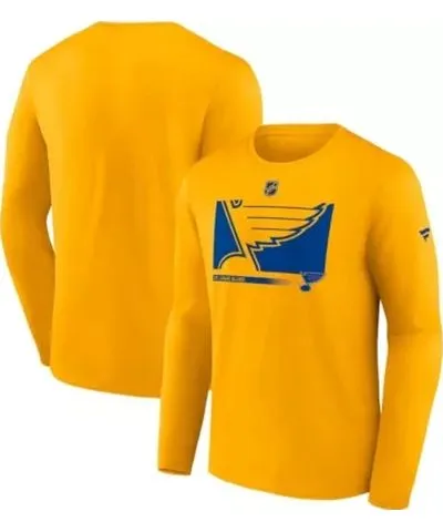 Fanatics Men's NHL St. Louis Blues Authentic Pro Core Collection Secondary Long Sleeve T-Shirt