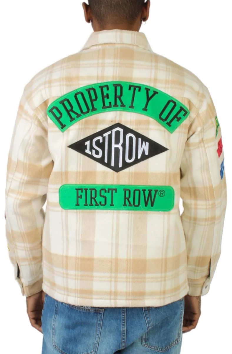 First Row  Plaid Jacket