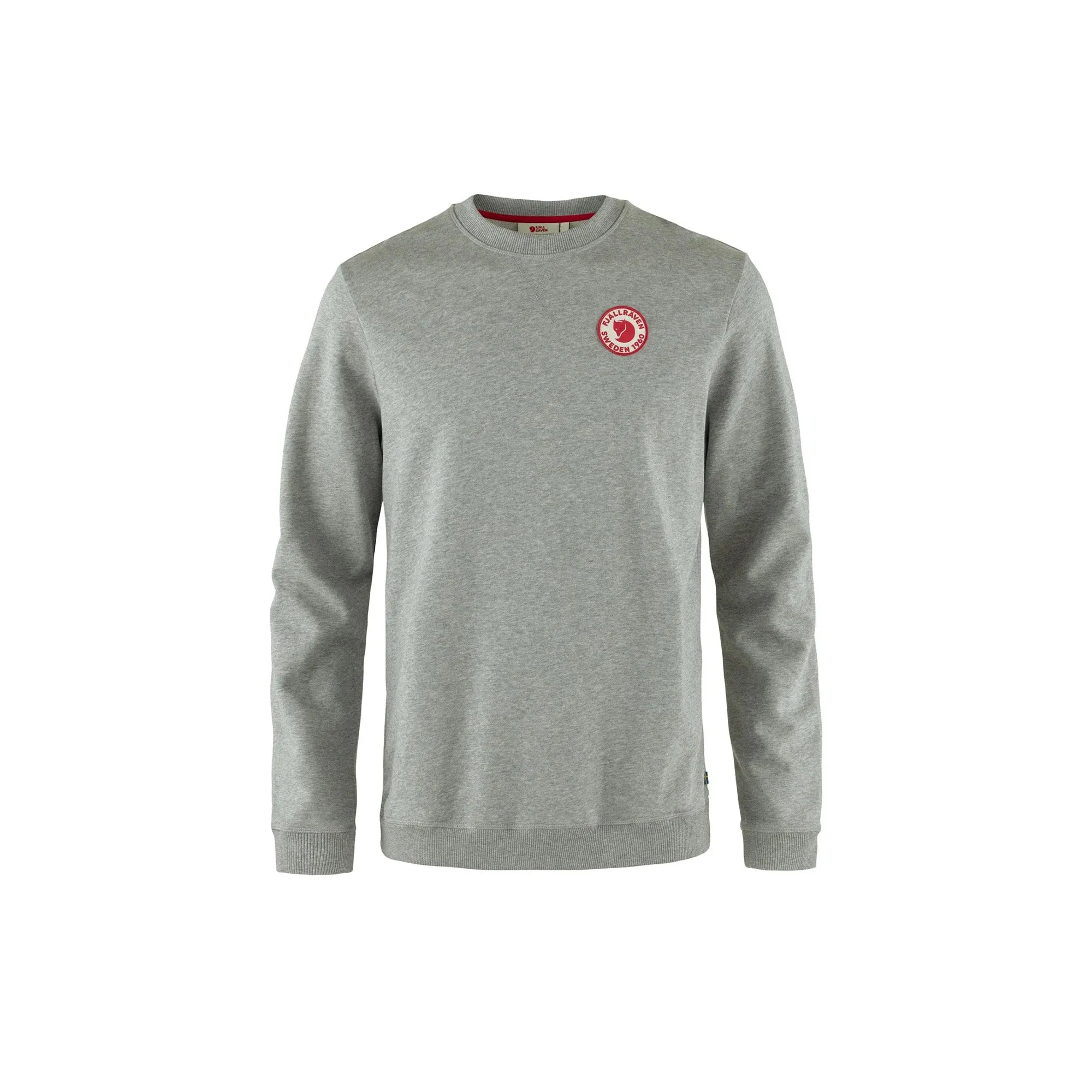 Fjallraven 1960 Logo Badge Sweater  Grey Melange